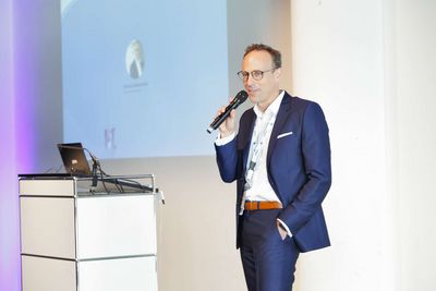 Florian Winterstein, CEO der Jedox AG, beim Jedox Kundentag 2019