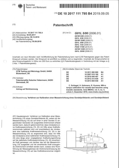Patentschrift 1. Seite